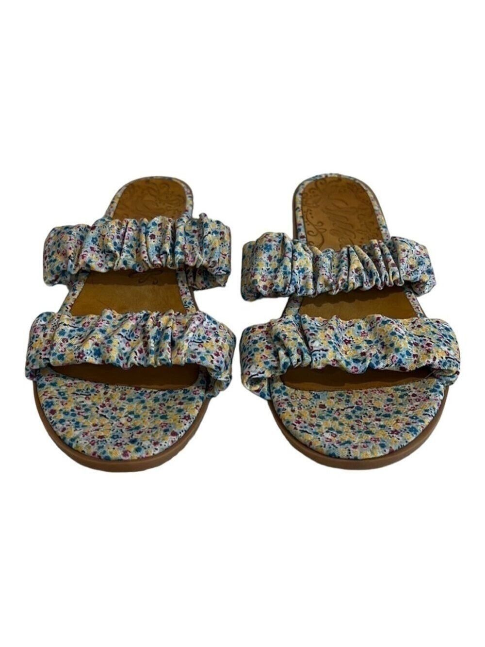 Sugar Tristan Floral Fabric Slide On Sandals Women Size 8